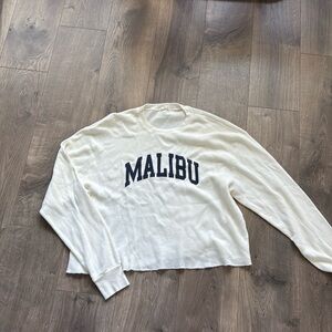 Never worn  cropped termal long sleeve Brandy US